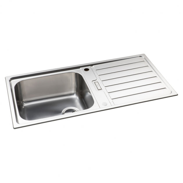 Abode Neron 1.0 Bowl Inset Kitchen Sink with Nexa Sink Tap 1000mm L x 500mm W - Stainless Steel