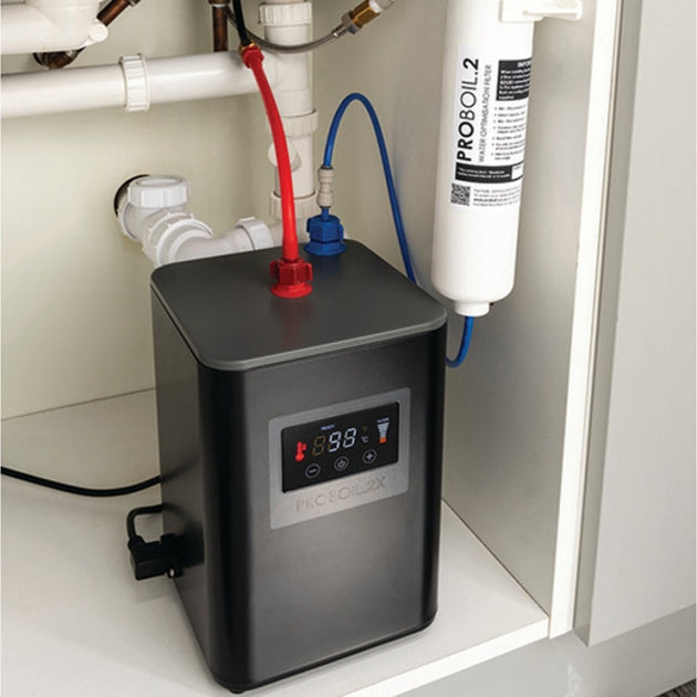 Abode Prostyle 3 IN 1 Quad Spout Monobloc Kitchen Sink Mixer Tap - Matt Black PT1114