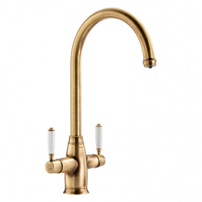 Abode ProTrad 4 IN 1 Monobloc Kitchen Sink Mixer Tap - Antique Brass PT1195