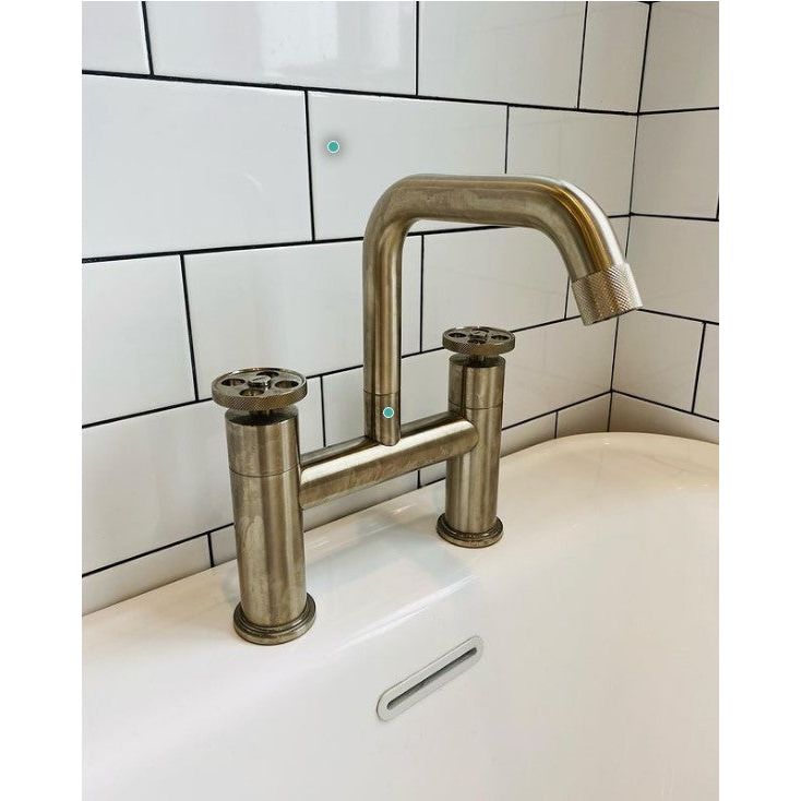 Alpha Brushed Nickel Bath Filler Tap