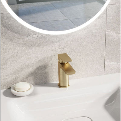 Liberty Brushed Gold Basin Mixer Tap