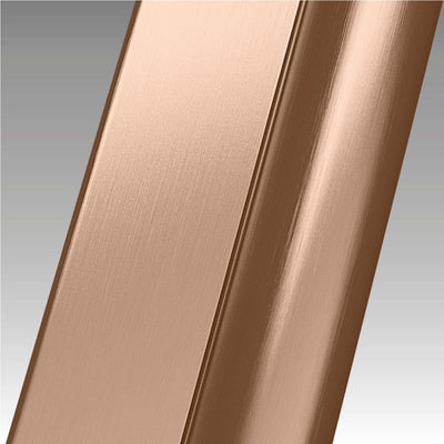 Novellini Side Fixed Panel in Brushed Red Gold For Shower Door N180 G+F Inline