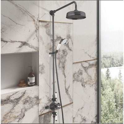 Chicago Black Traditional Shower Pack - Dual Outlet