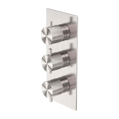 Chelsea Thermostatic Concealed Dual Outlet Shower Valve - Nickel
