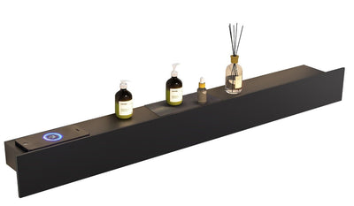 Christian Black Smart Shelf with Ambient Lighting - 600mm N23