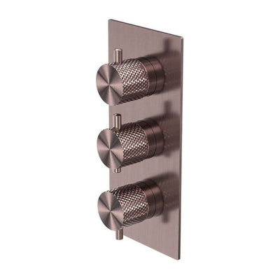 Chelsea Thermostatic Concealed Dual Outlet Shower Valve - Satin Bronze