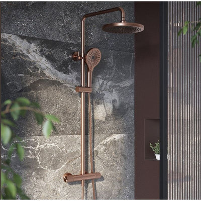 Chelsea Thermostatic Shower Pack - Satin Bronze