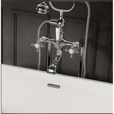 Winston Bath Shower Mixer Tap & 660mm Stand Pipes - Chrome