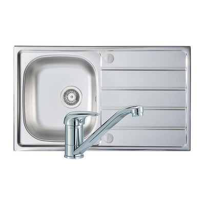 Prima Compact 1B Kitchen Sink & Single Lever Tap Pack - CPR040