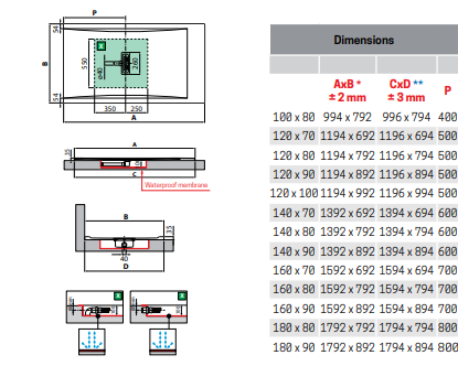Novellini Custom Touch Shower Tray 1200x900x35mm - Grey