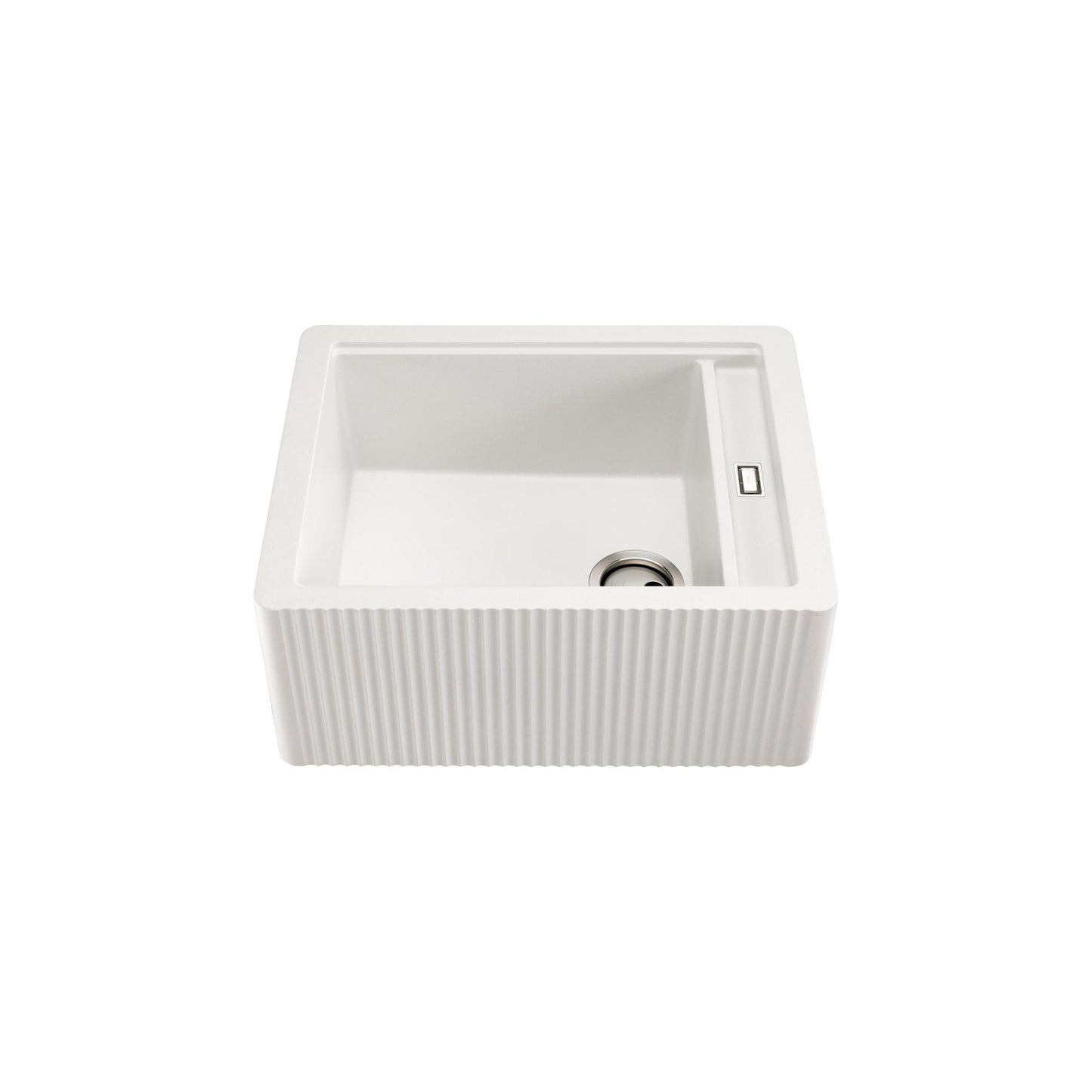 Abode Optima 1.25B Granite Belfast Sink White Granite AW3202