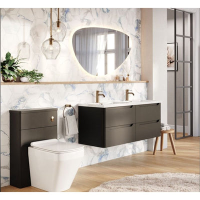 Eon Wall Hung 1200mm Vanity Unit in Matt Black