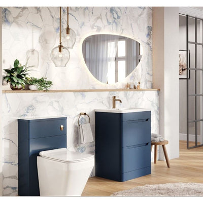Eon Floor Standing 600mm Vanity Unit in Royal Blue