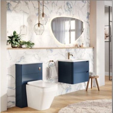 Eon Wall Hung 800mm Vanity Unit in Royal Blue