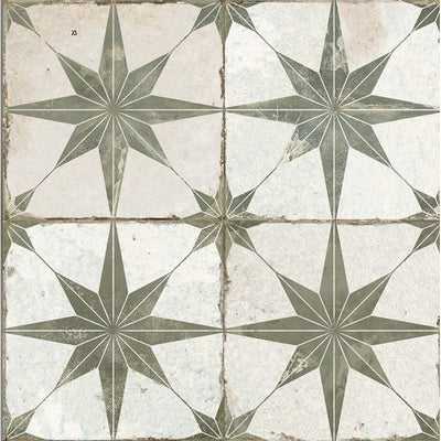 Edinburgh Star Sage Matt Ceramic Tile 450x450mm N23