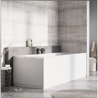 Elsa Textured White Front Bath Panel – 1700mm-1750mm-1800mm