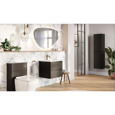 Eon Wall Hung 600mm Vanity Unit in Matt Black