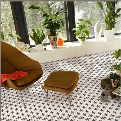 Fort Worth White Pattern Ceramic Tile 450x450mm