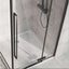 Gianna 900mm Black Hinged Shower Door