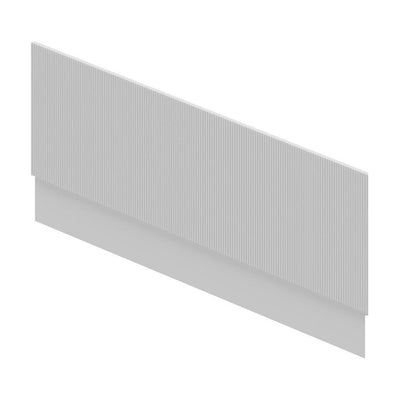 Jack Ribbed Front Bath Panel White N23