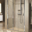 Novellini Lunes 2.0 3P Three Sliding Panel Shower Door In Silver