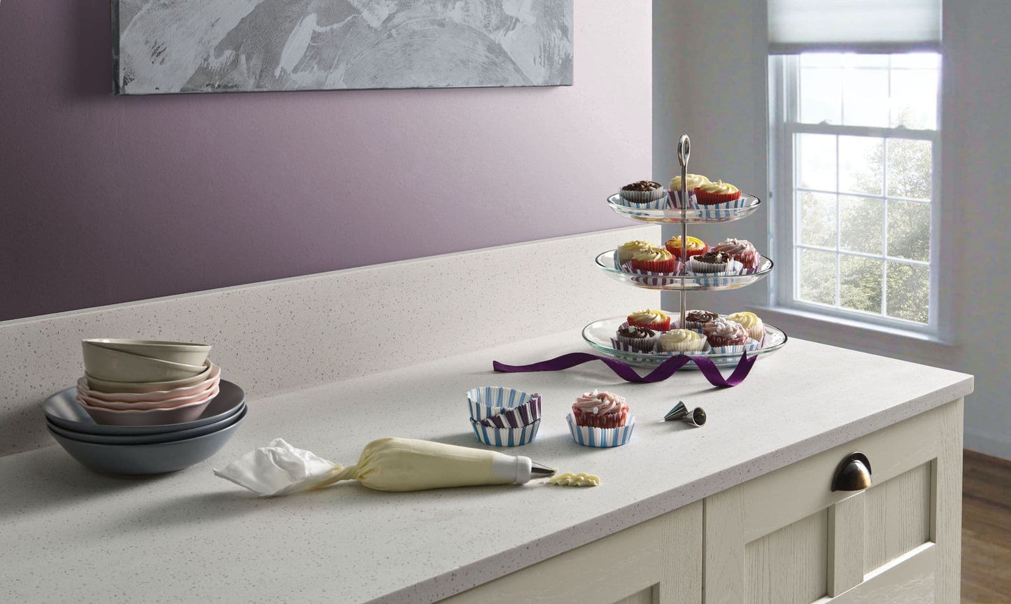 Minerva -Ice Crystal - Solid Worksurfaces Worktops