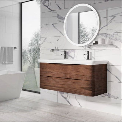 Montana 1200mm Wall Hung Vanity Unit in Rosewood & Link Resin Basin