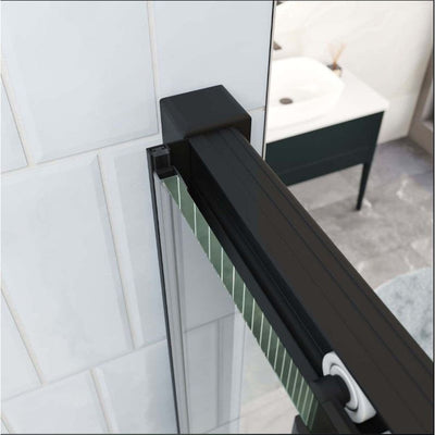 Murphy Black 1700mm Sliding Shower Door