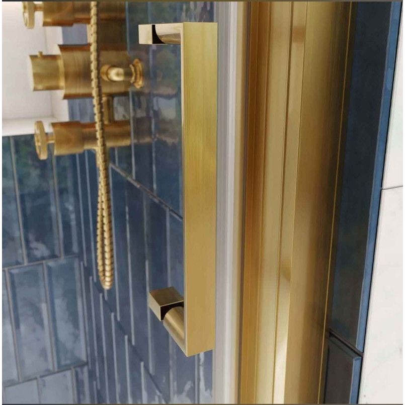 Murphy 1400mm Sliding Shower Door - Brushed Gold