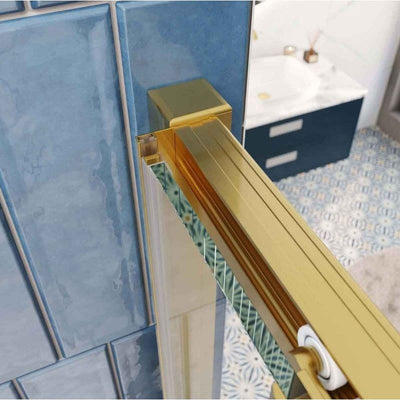 Murphy 1000mm Sliding Shower Door - Brushed Gold