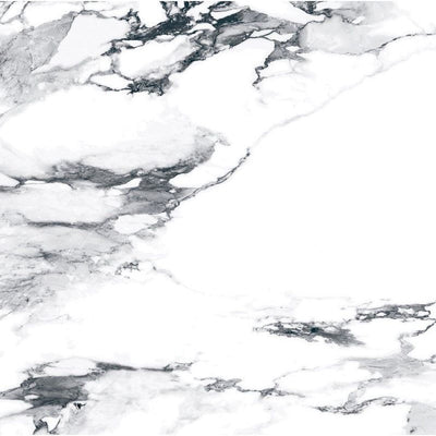 Nome White Marble Gloss Porcelain Tile – 1200x1200mm