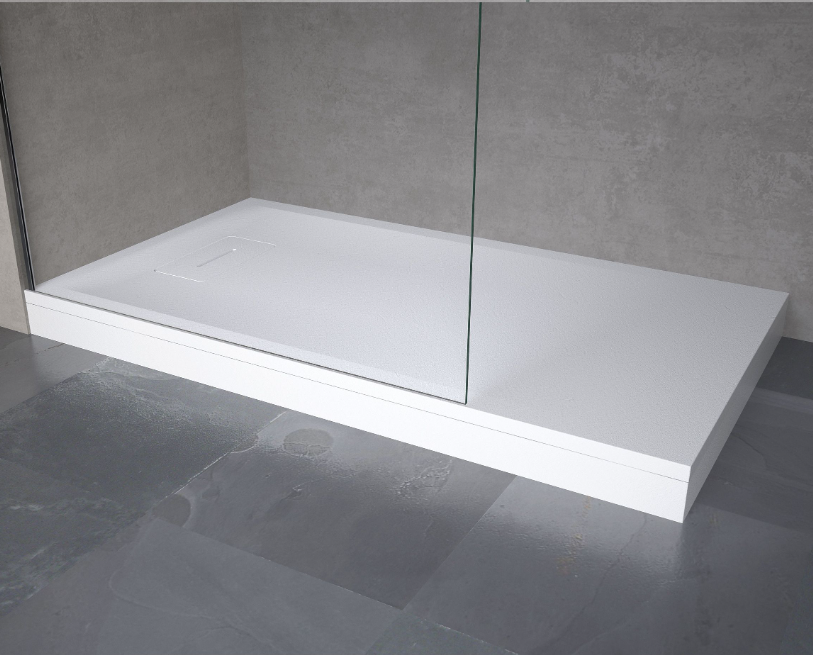 Novellini Novosolid Shower Tray Raised Panel Kit 70-100cm - Grey