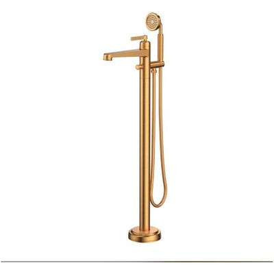 Abbey Satin Bronze Freestanding Bath Shower Mixer Tap N23