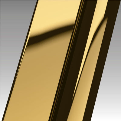 Novellini N180 1B SHOWER DOOR 1 LEAF OPENING, IN RECESS IN SHINY GOLD