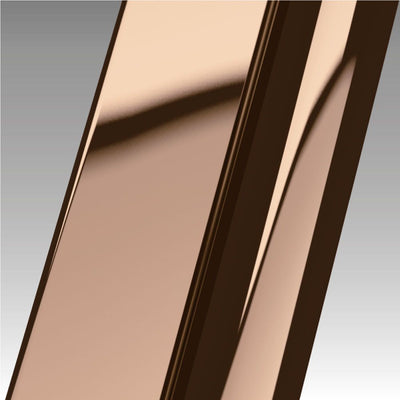 Novellini N180 1B SHOWER DOOR 1 LEAF OPENING, IN RECESS IN SHINY RED GOLD