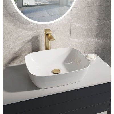 Liberty Brushed Gold Tall Basin Mixer Tap