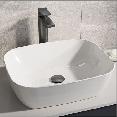 Liberty Tall Gunmetal Basin Mixer Tap