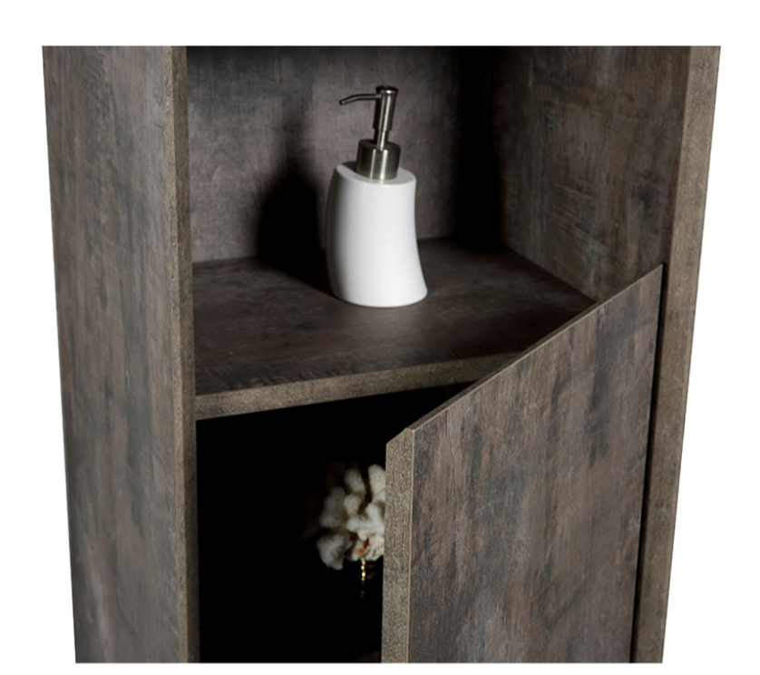 Oscar Metallic Wall Hung Tall Storage Cabinet