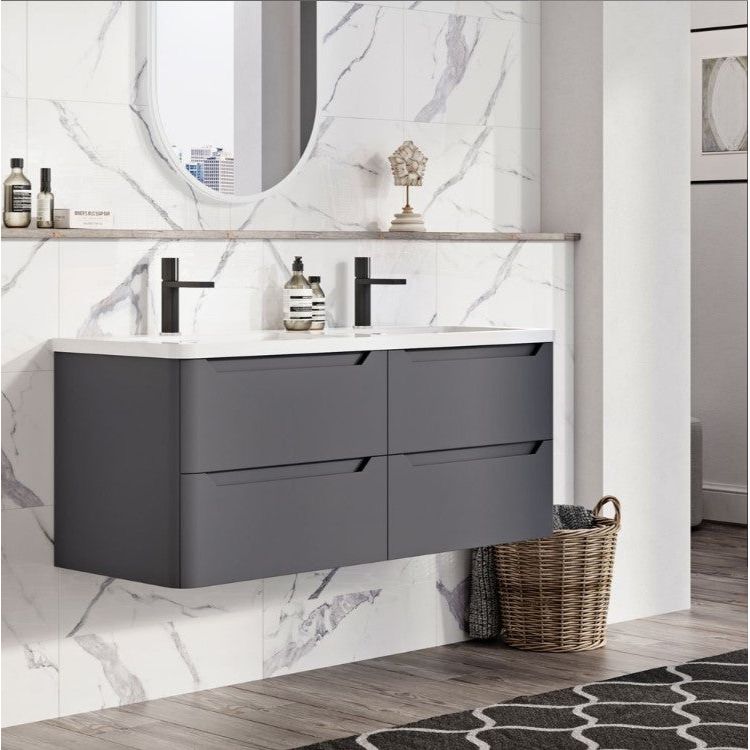 Eon Wall Hung 1200mm Vanity Unit in Charcoal