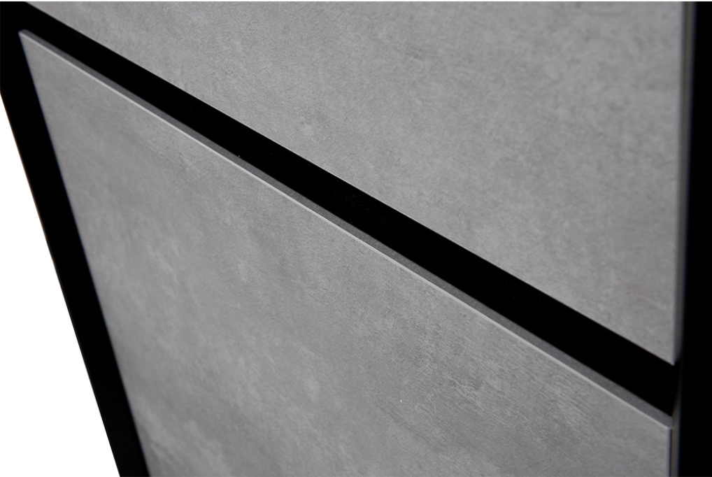 Melvin / Tawny WC Unit in Black & Concrete