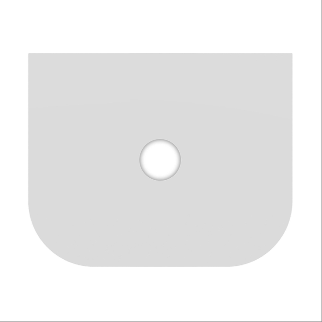 Jack 600mm Ribbed Floorstanding Vanity Unit with Doors in Blue with White Worktop N23