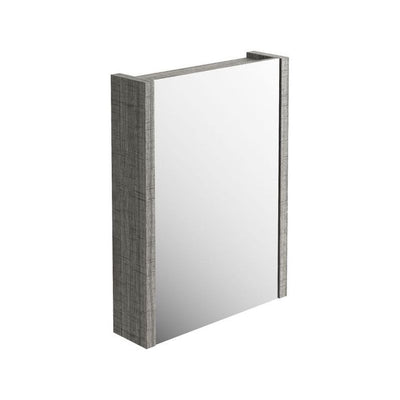 Hermoine 500mm Single Mirrored Cabinet - Grey Ash