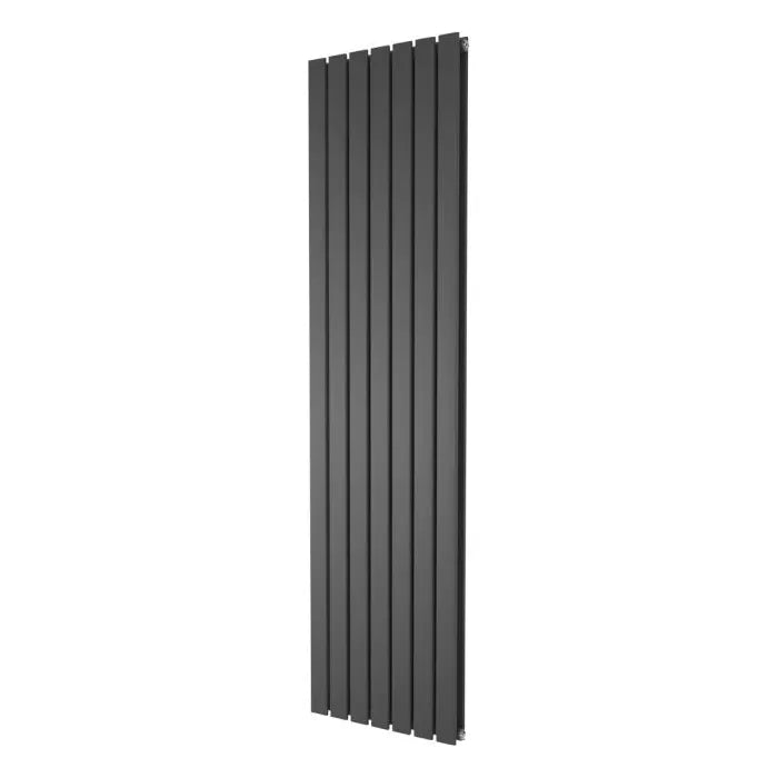 Michigan Grey Double Vertical Flat Panel Radiator - 1200x476mm
