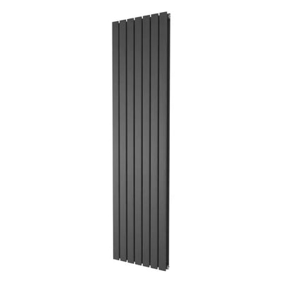 Michigan Grey Double Vertical Flat Panel Radiator - 1200x476mm