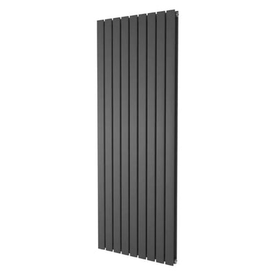 Michigan Grey Double Vertical Flat Panel Radiator - 1200x612mm