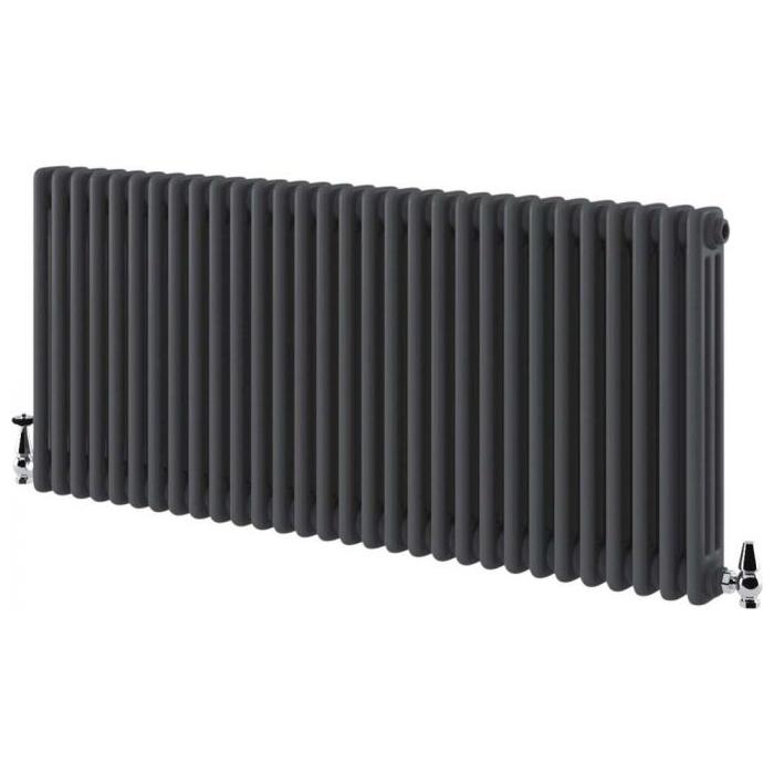 Nevada Grey Triple Horizontal Column Radiator - 600x1370mm