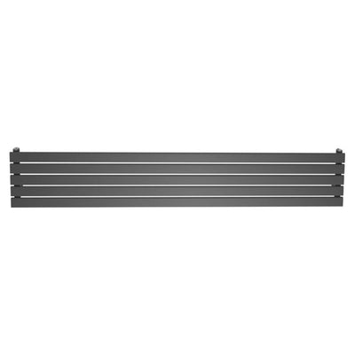 Michigan Grey Single Horizontal Flat Panel Radiator -340x1600mm