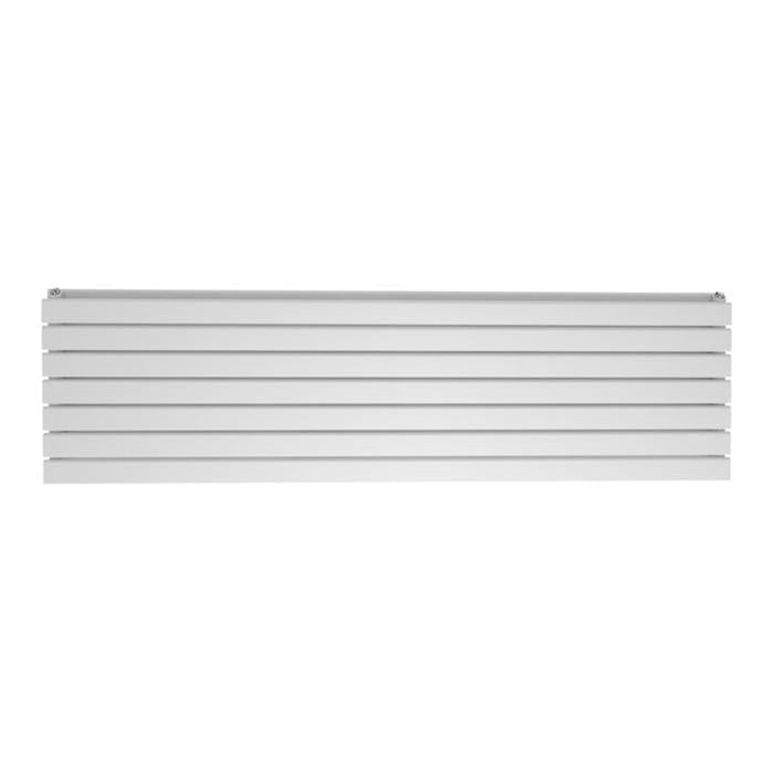 Michigan White Double Horizontal Flat Panel Radiator - 475x1800mm