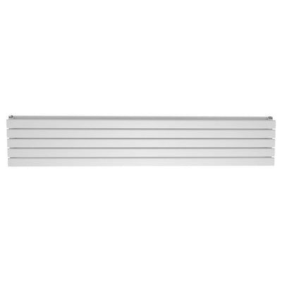 Michigan White Single Horizontal Flat Panel Radiator - 340x1800mm