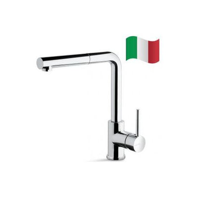 Prima+ Riace Single Lever L-Shaped Mixer Tap w/Pull Out - Chrome BPR554